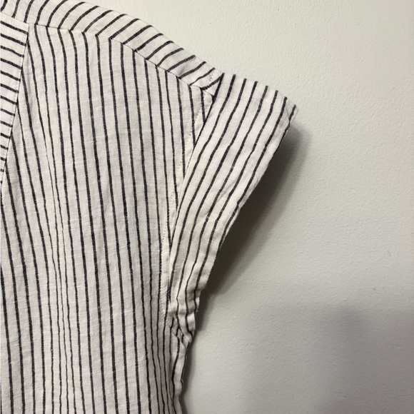 NWT: Vineyards Vines Jet Stripe Tiered Linen Summer Dress - Picture 4 of 6